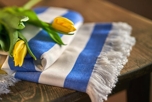 bambus peskiri plavi beli slozen