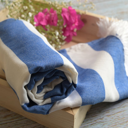 bambus peskiri plavo beli umotan